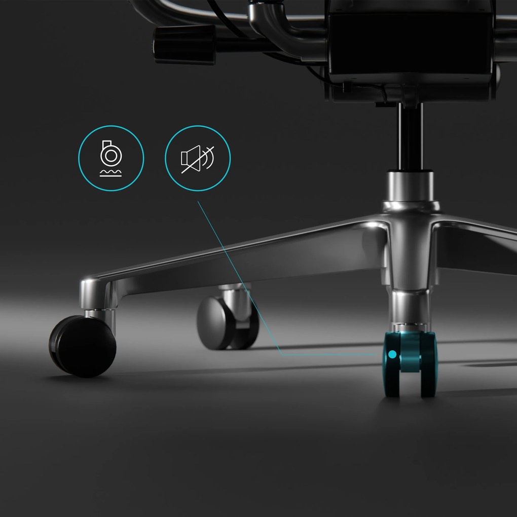 Fotel ergonomiczny czarny V-Kinetic