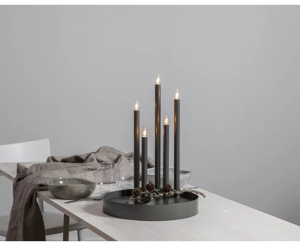 Czarna dekoracja świetlna ø 32 cm Deco – Star Trading