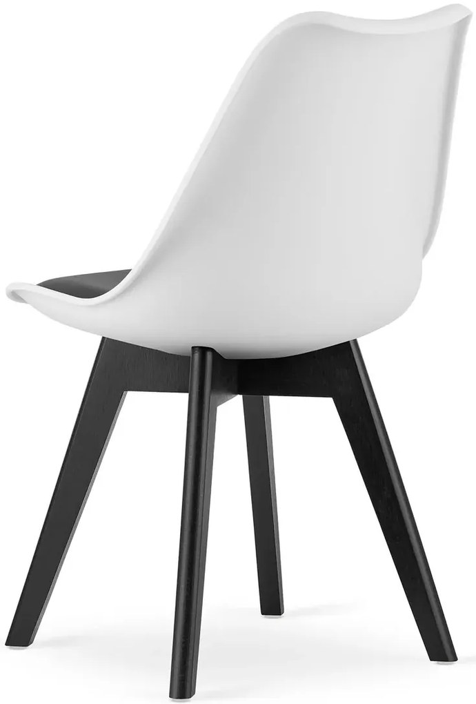 Biało czarne krzesło kuchenne B1-R53
