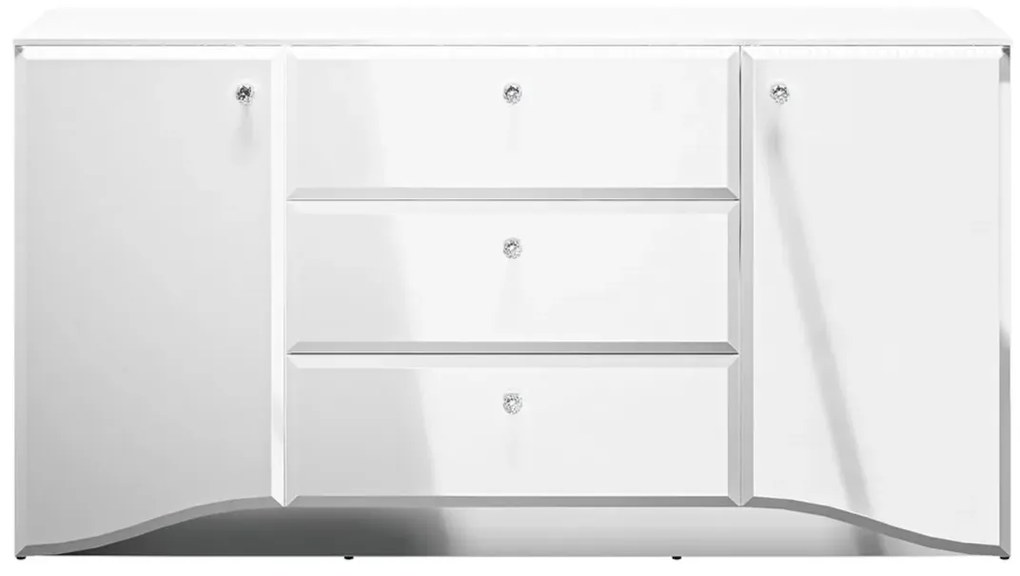 Komoda BLANC 02 2D3S 160 biały połysk ML MEBLE