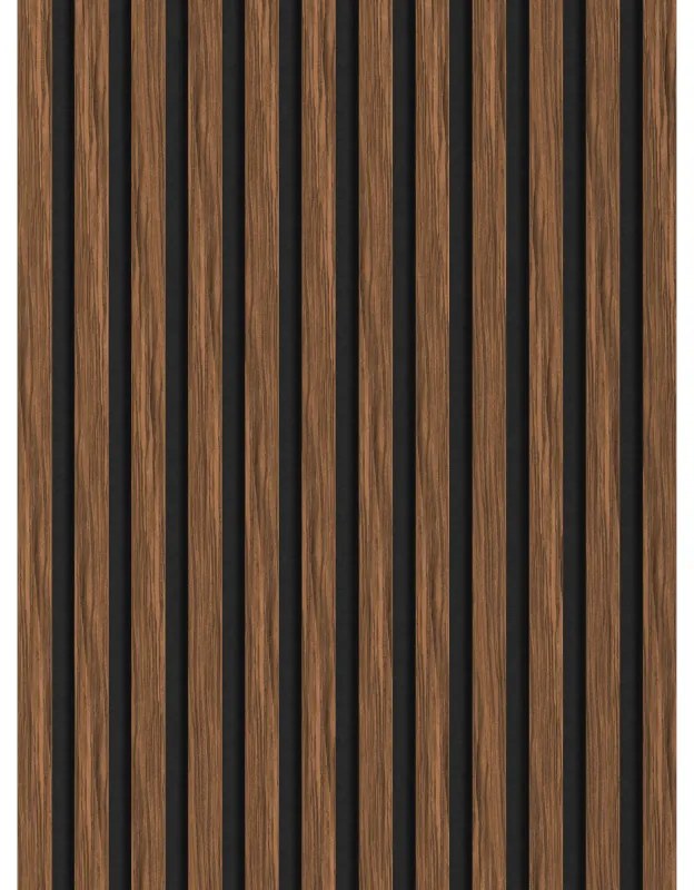 Mexen Lam-F lamele ścienne akustyczne 275 x 30 cm, filc 8 mm, fornir techniczny, Mahoń Rubinowy - S105-275307-3015-013