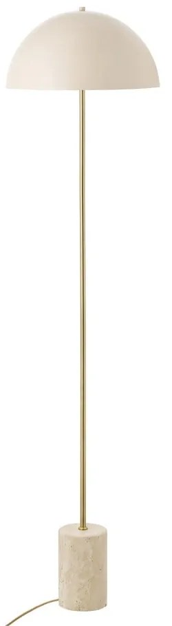 Beżowa lampa stojąca z metalowym kloszem (wysokość 155 cm) Sheffield – House Nordic