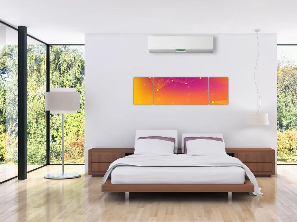 Kolorowy abstrakcyjny obraz (170x50 cm)