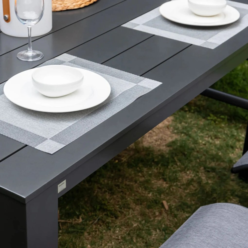 Doppler PRATO - aluminiowy stół ogrodowy 152 x 152 x 75 cm - Towar rozpakowany (N549)