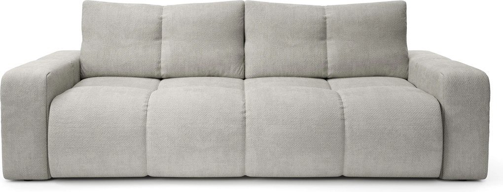 Masseno Sofa DUCA z funkcją spania i pojemnikiem na pościel, Rozkładana sofa - Szary, FLOW 16