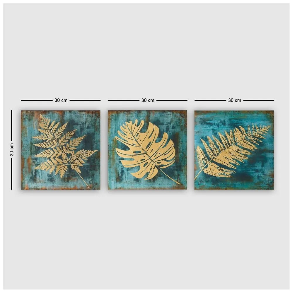 Obrazy zestaw 3 szt. 30x30 cm – Wallity