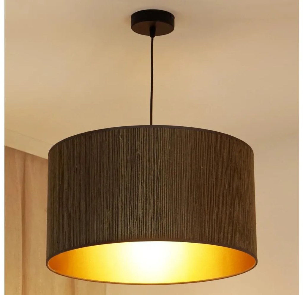 Brilagi - Lampa wisząca BOSTON ROLLER 1xE27/15W/230V pr. 45 cm brąz/złoto