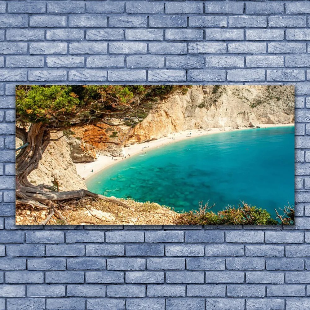 Obraz canvas Skalista Zatoka o Poranku