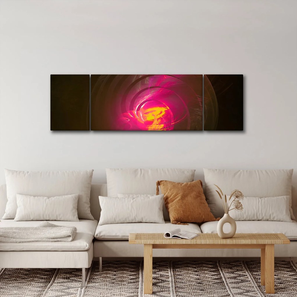 Obraz - abstrakcja spiralna (170x50 cm)