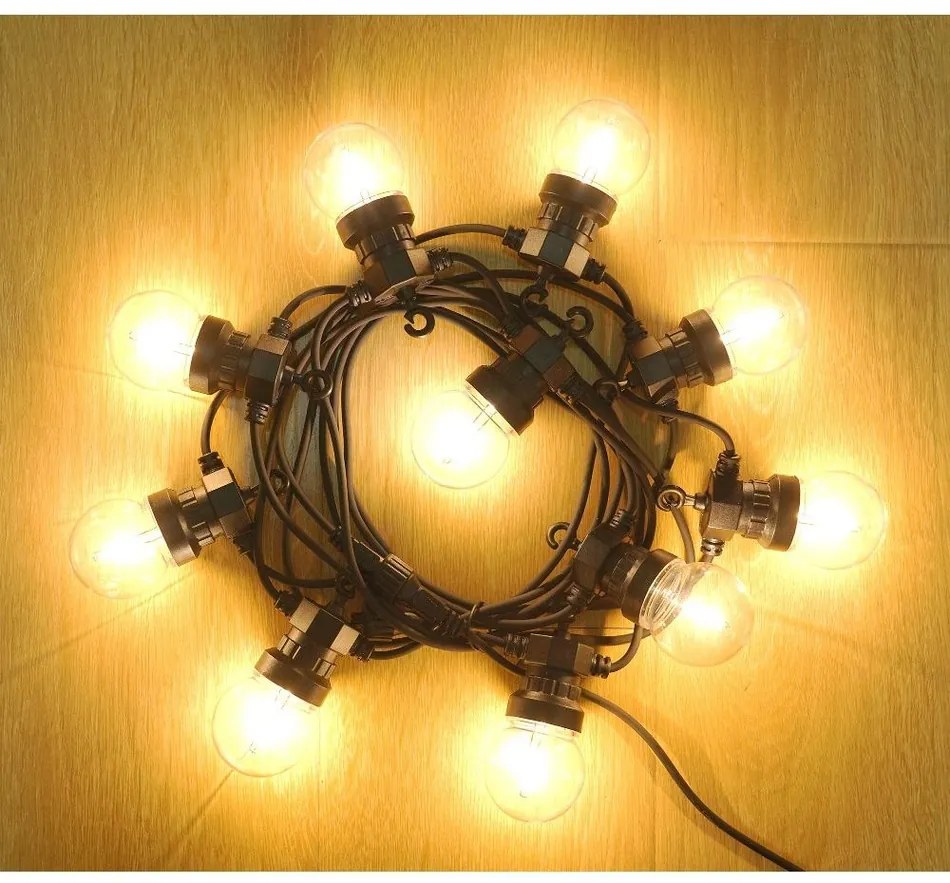 Retlux RGL 115 Łańcuch imprezowy z żarówkami, 10x LED żółty, 5+3 m