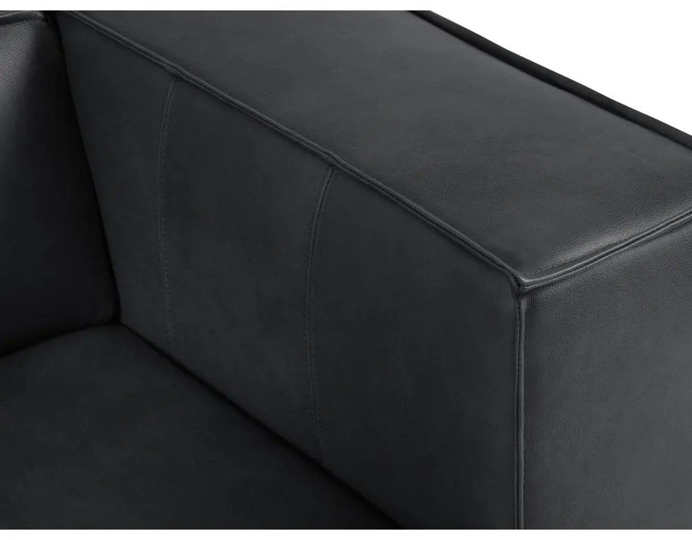 Ciemnoniebieska skórzana sofa 212 cm Madame – Windsor &amp; Co Sofas