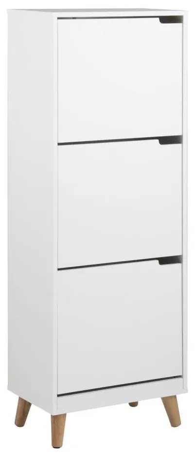 Szafka na obuwie z 3 szufladami CARLY biały