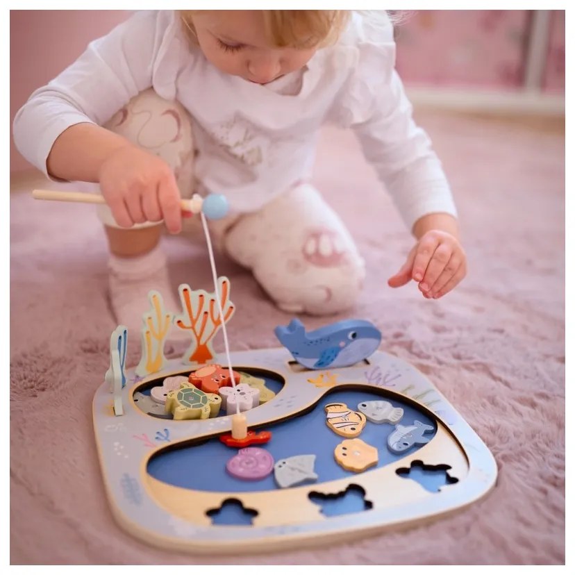 Tooky toy złowić rybkę gra zręcznościowa układanka montessori