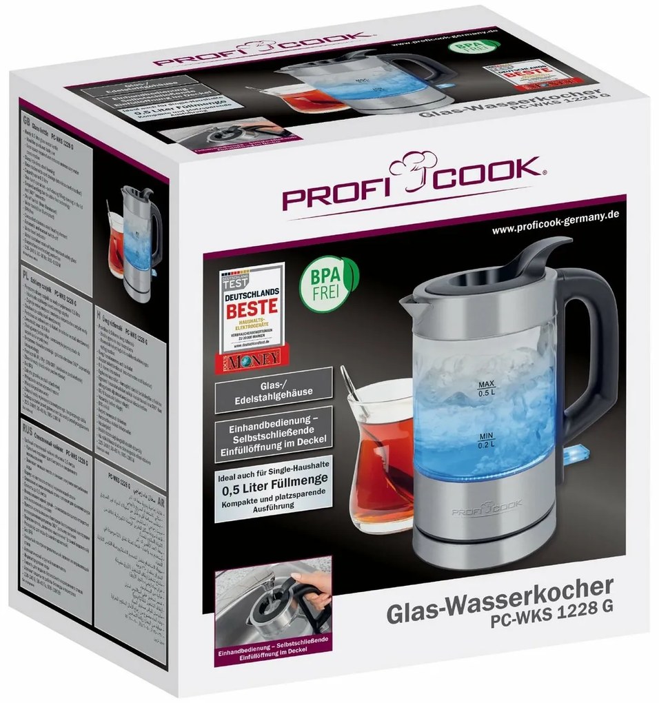 Czajnik elektryczny ProfiCook WKS 1228 0,5 l