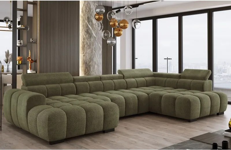 Narożnik BULL XL Prawostronny z elektryczną funkcją regulacji tkanina Eden 16 WERSAL