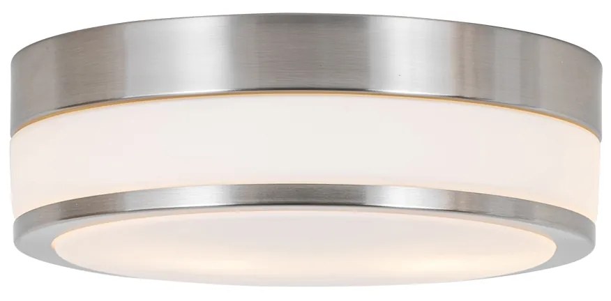 Zewnetrzna Nowoczesna lampa sufitowa zewnętrzna stalowa 28 cm IP44 - Flavi Nowoczesny Oswietlenie zewnetrzne