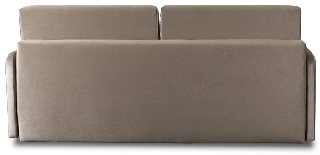 Sofa Rozkładana z Funkcją Spania LUMO Dwuosobowa Beżowa Nowoczesna do Salonu