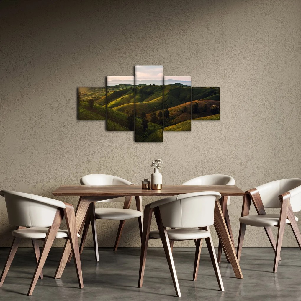 Obraz - Widok na tajskie wzgórza (125x70 cm)