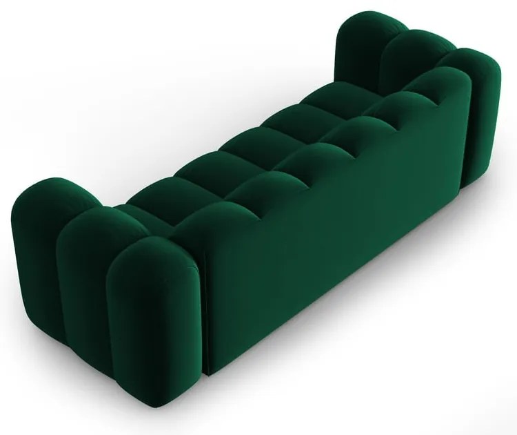 Ciemnozielona sofa 228 cm Lupine – Micadoni Home