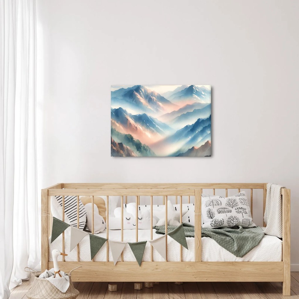 Obraz - Akwarelowe góry (70x50 cm)