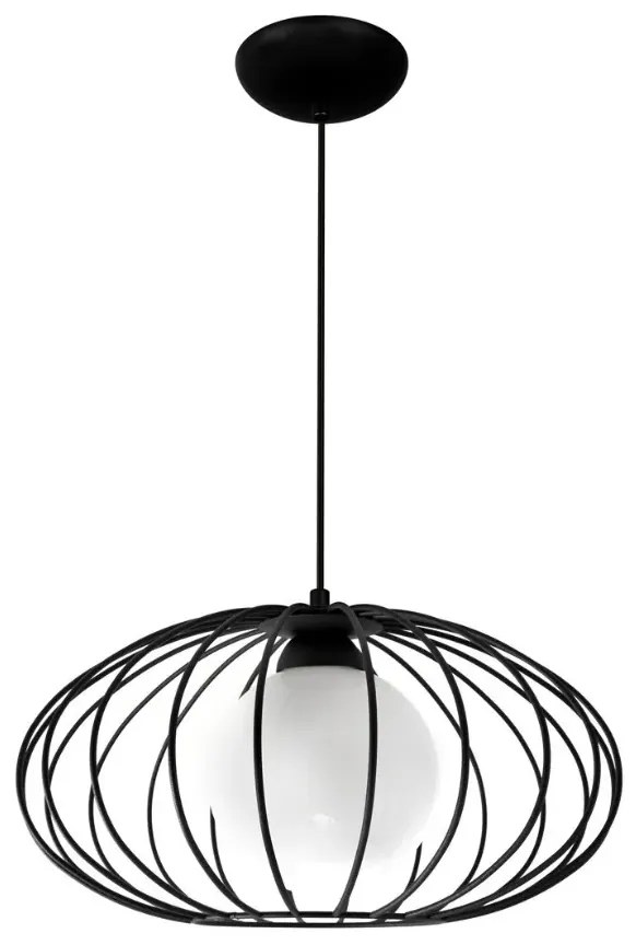 Czarna loftowa lampa wisząca - K439 Merko