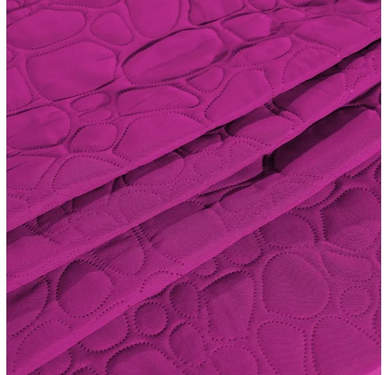Fioletowa narzuta na łóżko z wzorem STONE Rozmiar: 220 x 240 cm