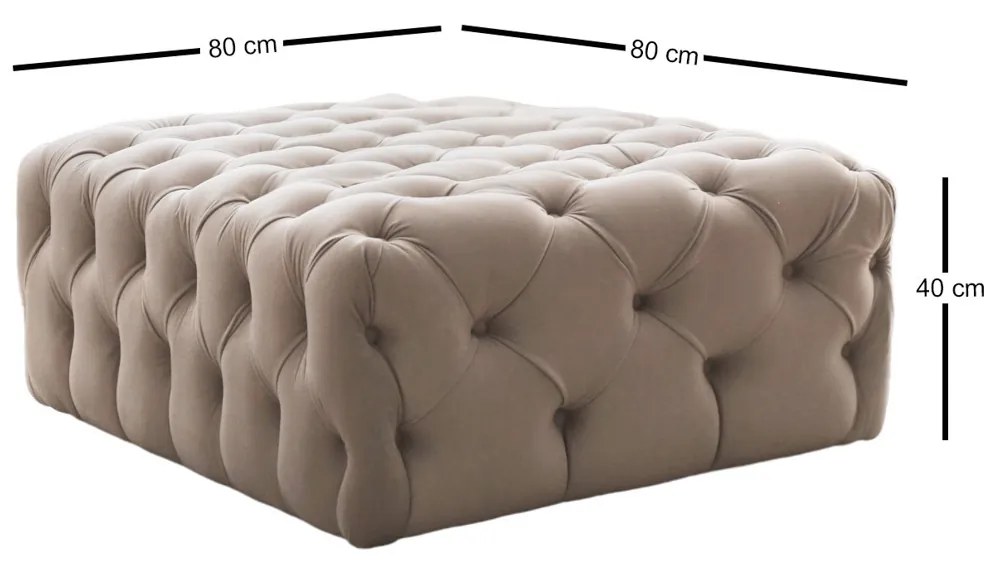 Taboret Chester Cream