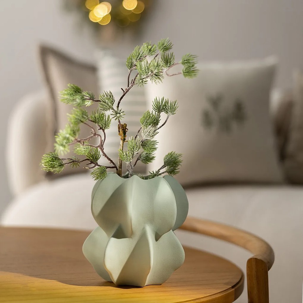 Wazon Petal Green 15x17 cm