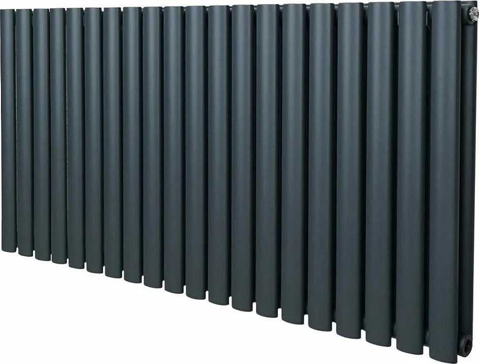 Grzejnik kolumnowy owalny – 600 mm x 1200 mm – antracytowo-szary