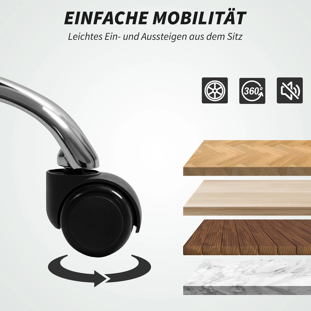 HOMCOM Ergonomiczny fotel biurowy, regulowane oparcie, podnóżek, miękki materiał, Jasnobrązowy
