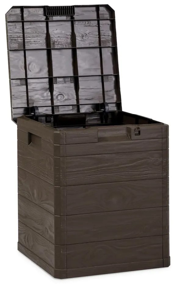 Ciemnobrązowa skrzynia ogrodowa Woodys – Toomax