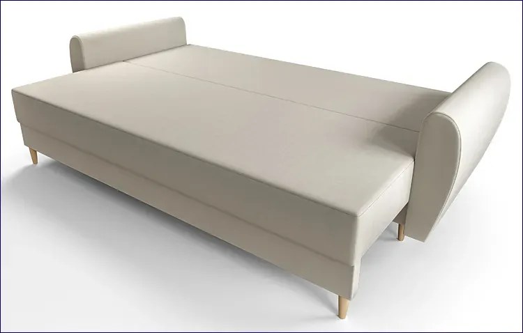 Beżowa sofa rozkładana W4-F40