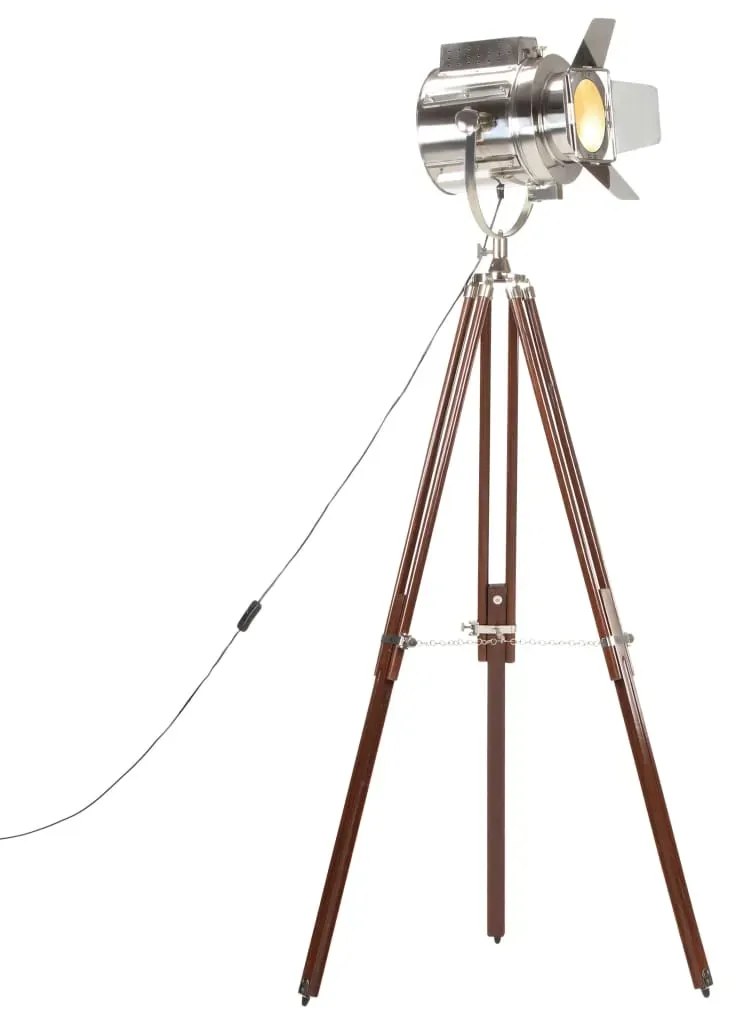 Drewniana retro lampa podłogowa regulowana - EX189 N5-P07