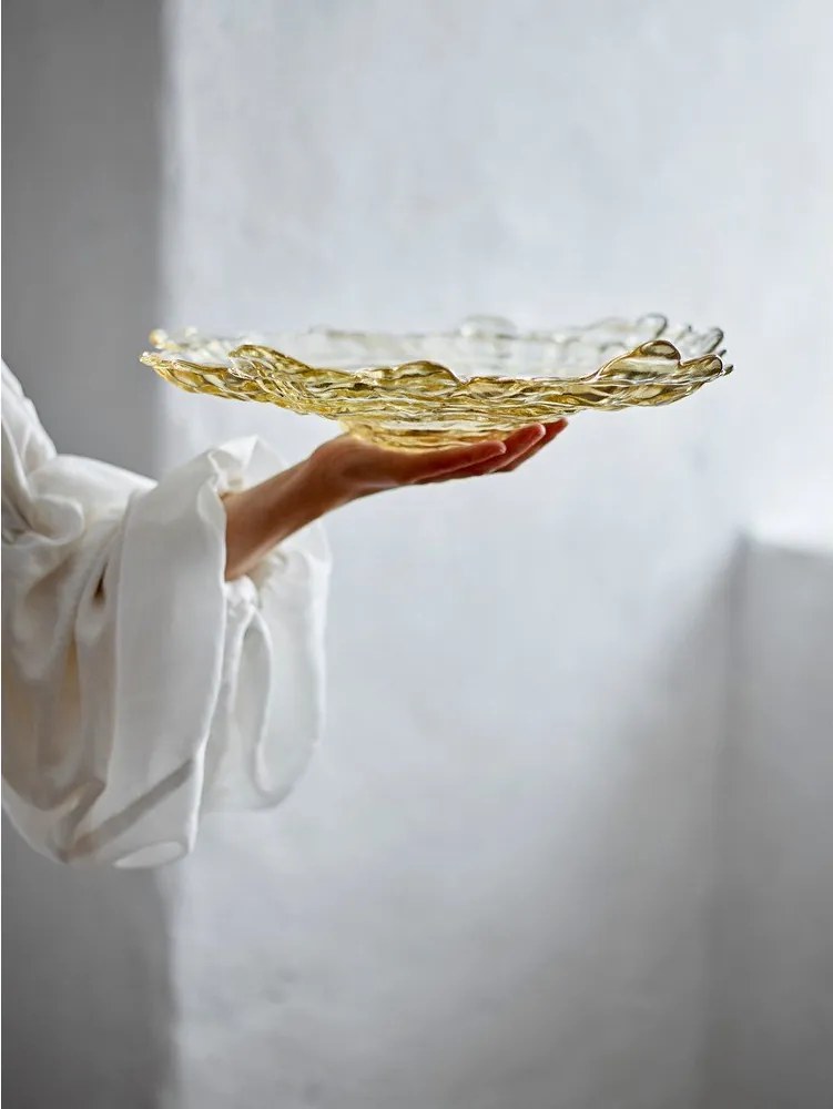 Beżowa szklana misa ø 38,5 cm Asimi – Bloomingville