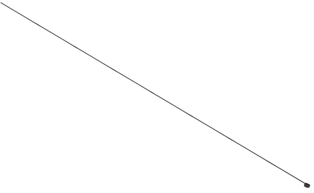 Nowoczesny system szynowy czarny jednofazowy 800 cm z okrągłym zasilaczem - Magnetic