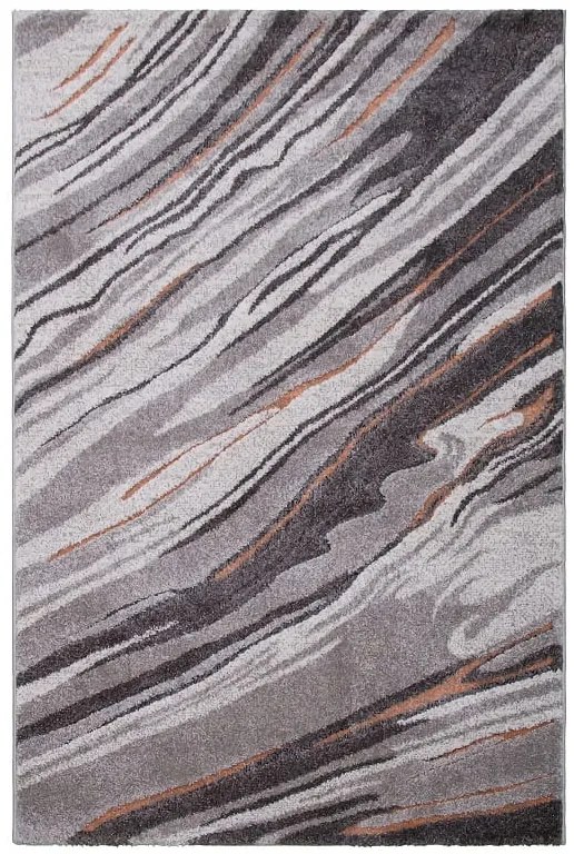 Dywan Mallorca Fala szaro-pomarańczowa 160 cm x 230 cm