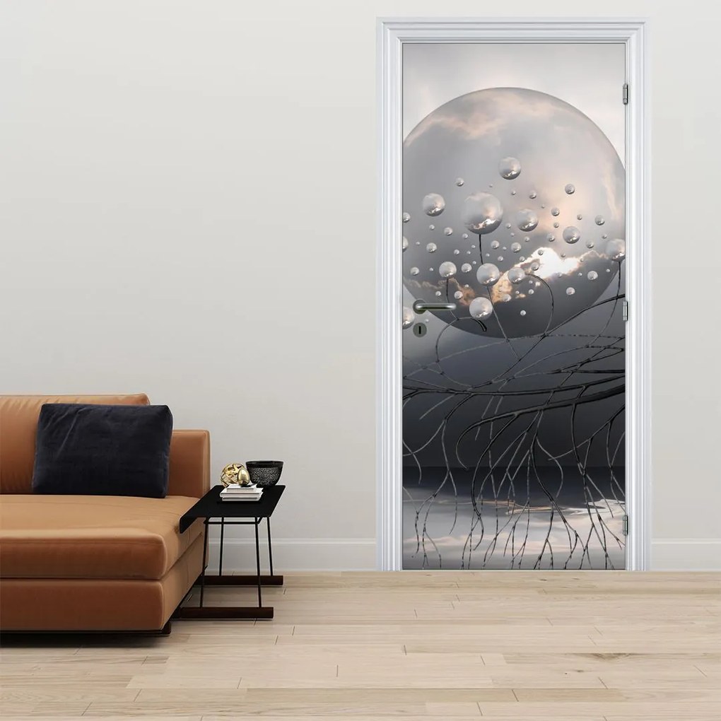 Fototapeta na drzwi - Abstrakcyjna kula (95x205cm)