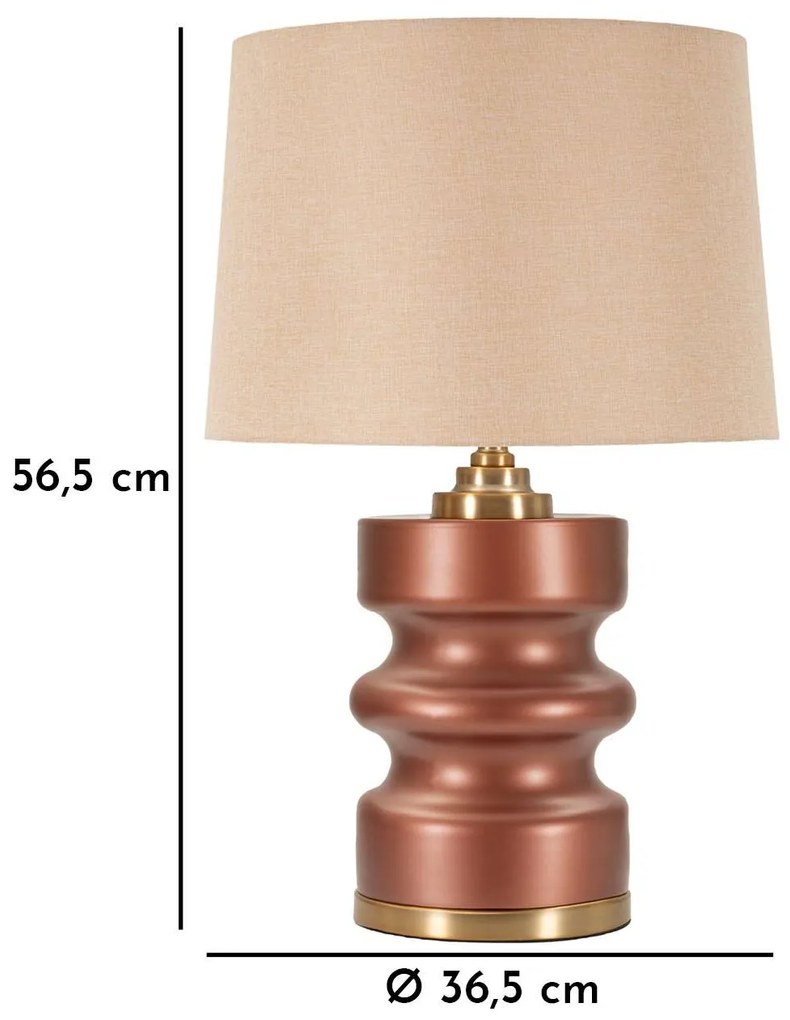 Lampa stołowa z abażurem, Ø 36 cm