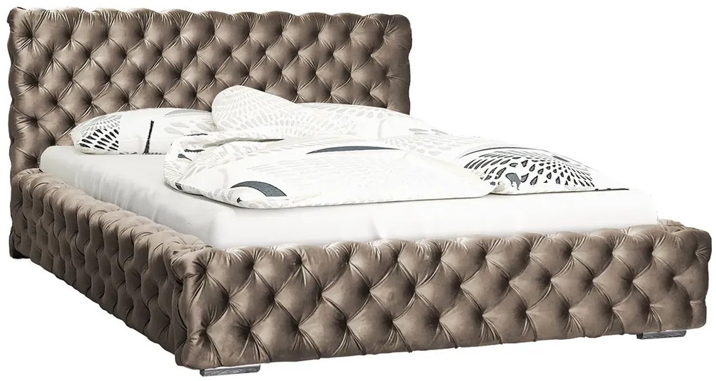 Dwuosobowe łóżko z pojemnikiem 200x200 C1-Z00