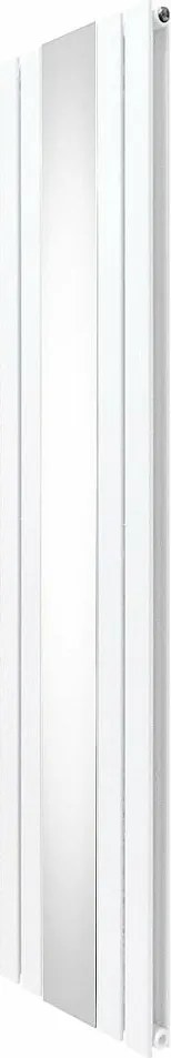 Grzejnik z płaskim lustrem - 1800 mm x 425 mm - biały