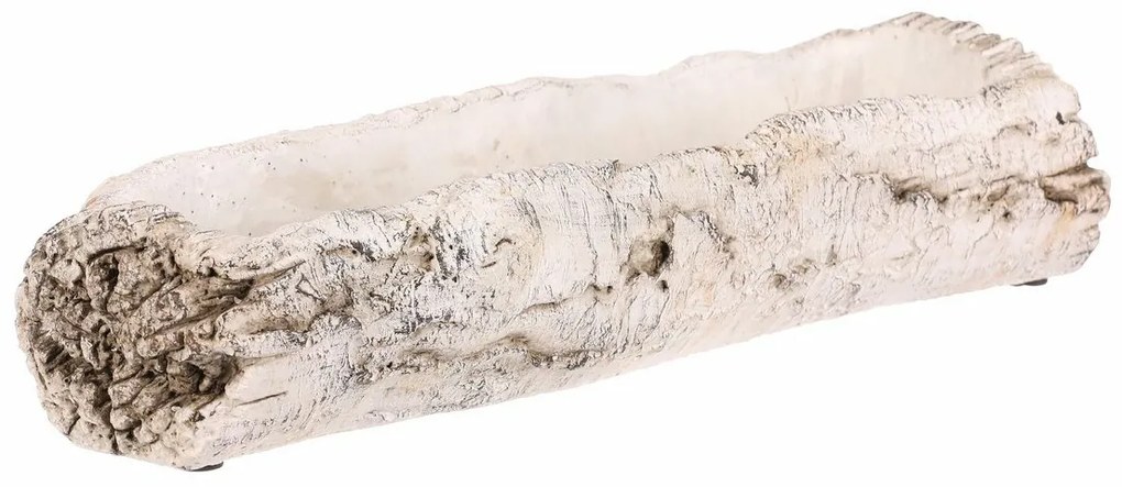 Osłonka na kwiaty - skrzynka, imitacja brzozy, 39 x 14 x 8 cm, 39 cm