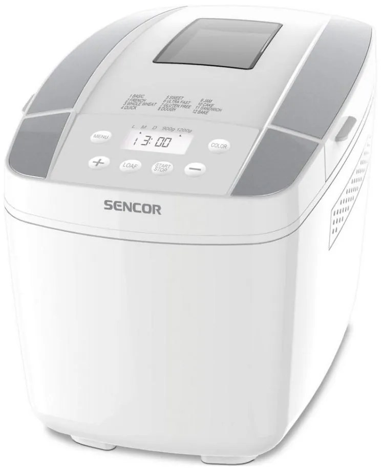 Sencor - Domowa maszynka do chleba z wyświetlaczem LCD 800W/230V
