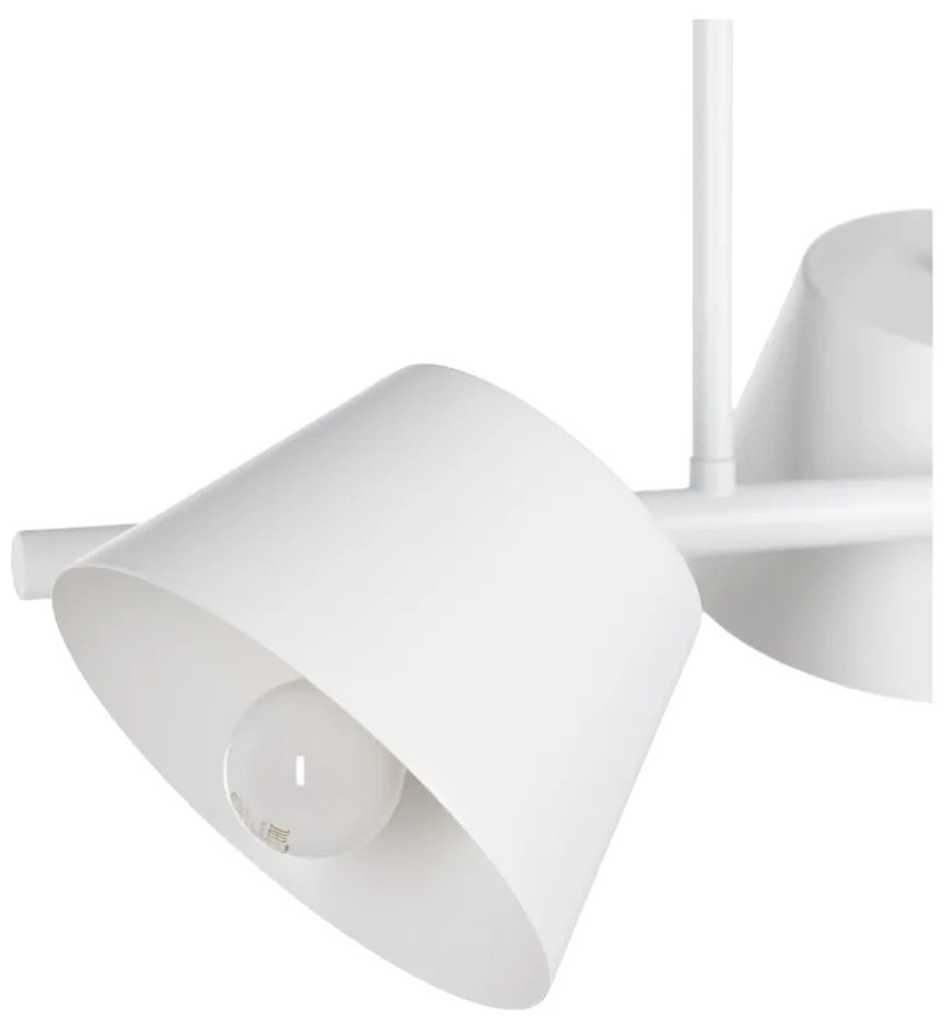 Biała lampa sufitowa 38x62,5 cm Simplico – Ixia