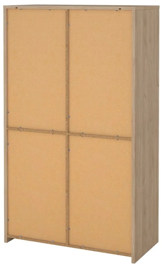 Biało-naturalna witryna w dekorze dębu 100x170x48 cm Next – Tvilum