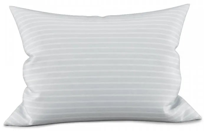 Poszewka na poduszkę Atlas Grádl bawełna zgrzebna 70x90 cm prążek 4 mm