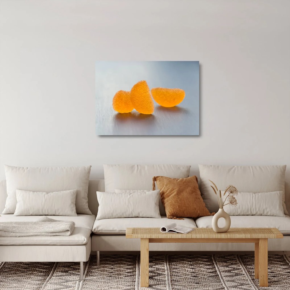Obraz na szkle - mandarynki (70x50 cm)