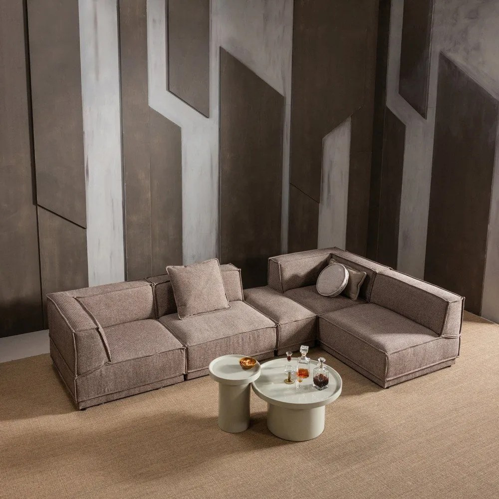 Okrągły stolik z połyskiem ø 40 cm Veluna – WOOOD