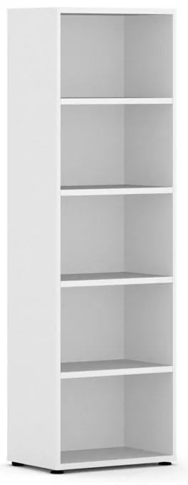 Biblioteka INTEGRO, niska, 1920 x 600 x 400 mm, 4 półki, biały