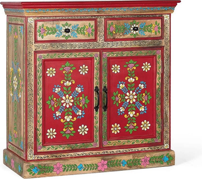 Bufet w lesie Manguier Peint à la main z 2 shotami i porto