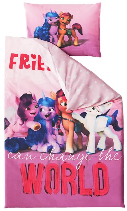 PrzytulneMieszkanie.pl PrzytulneMieszkanie.pl Pościel dziecięca MY LITTLE PONY FRIENDSHIP różowa